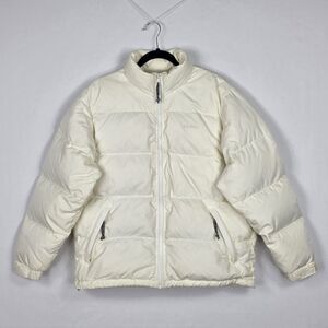 Vintage LL Bean Goose Down Puffer Jacket Women's Medium Stowaway Gorp Quilted
